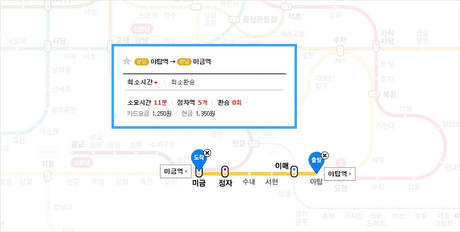 성남 고속터미널(분당야탑)